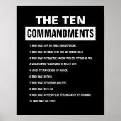 Poster Dix Commandements La Bible Religieuse Chrétienne V (Devant)