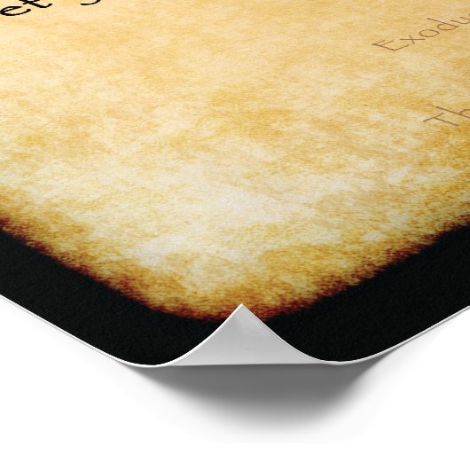 Poster Dix commandements XL Brown (Coin)