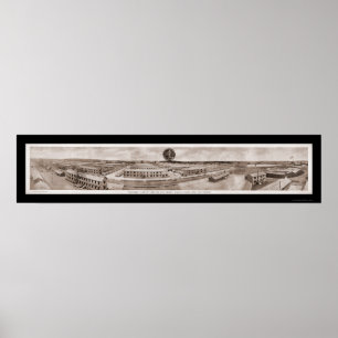 Poster DIX de camp, photo 1918 d'armée de NJ