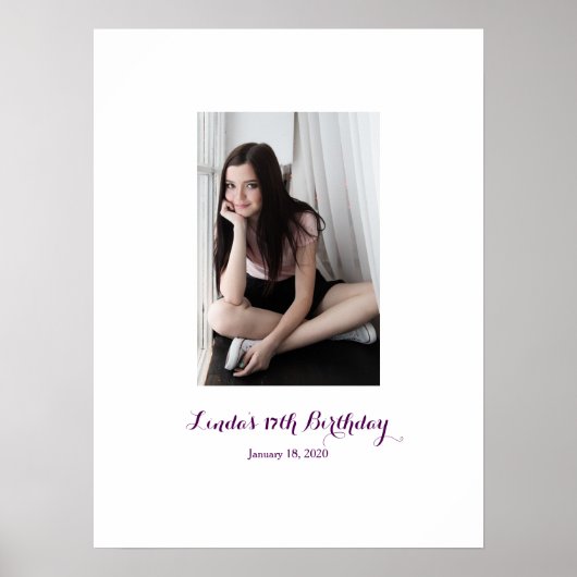 Poster Dix-sept Anniversaire Se connecter Bureau du Parti (Devant)