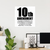 Poster Dixième Amendement (Bureau à domicile)