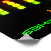 Poster Dj Ajoutez votre nom Custom Equalizer Bar EQ (Coin)