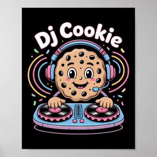 Poster Dj Cookie Christmas Dj Vibes (Devant)