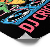 Poster Dj Cricket Rythmes Groovy Musique Amusante (Coin)