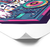 Poster DJ Dalmatien � Soirée EDM Rave Chien (Coin)