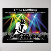 Poster DJ de I'm G Clothing (Devant)