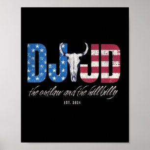 Poster Dj Jd roulant avec l'Outlaw et Hillbilly Trump 20