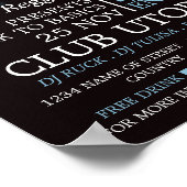 Poster DJ on Stage, DJ, Club Event Advertising (Coin)