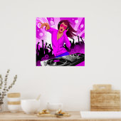 Poster DJ Raver Chick (Cuisine)