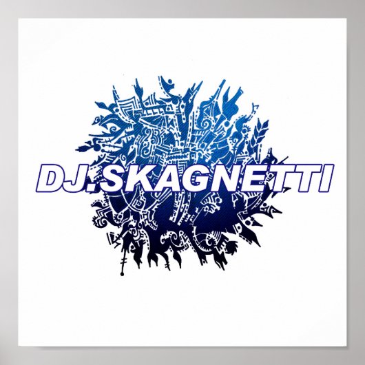 Poster DJ Skagnetti Blueworld (Devant)