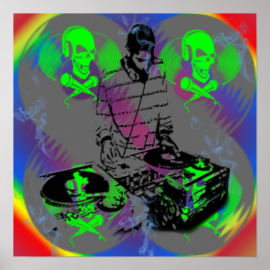 Poster DJ Vinal Spinner (Devant)