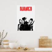 Poster Django Illustration non chaînée (Cuisine)