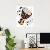 Poster Djembe (Bureau à domicile)