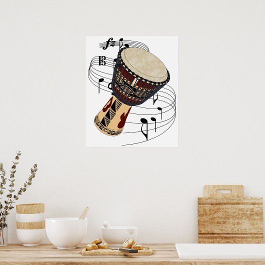 Poster Djembe (Cuisine)