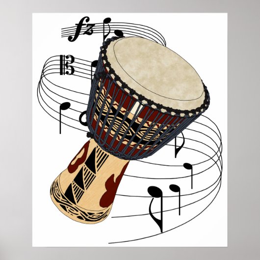 Poster Djembe (Devant)
