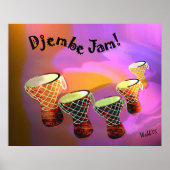 Poster Djembe Jam (Devant)