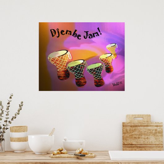Poster Djembe Jam (Cuisine)