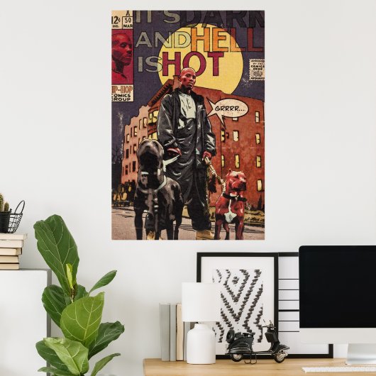 Poster DMX It’s Dark And Hell Is Hot Hip hop Comics (Bureau à domicile)