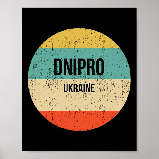 Poster Dnipro Ukraine 3  (Devant)