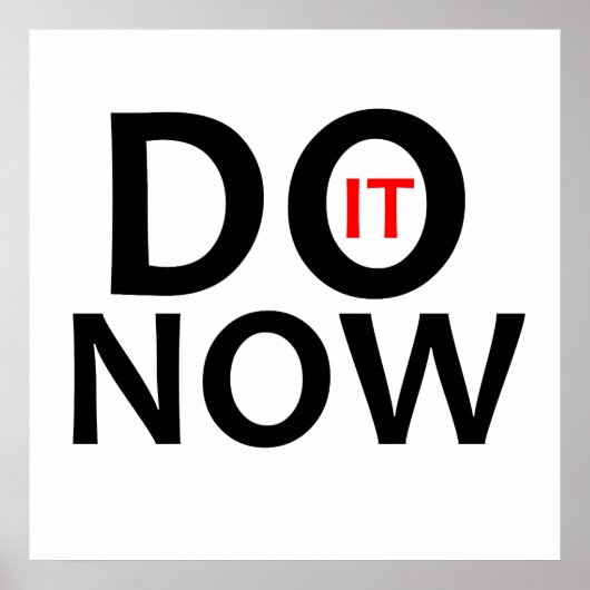 Poster Do it now (Devant)