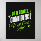 Poster Do It Scared - Motivational Confidence  (Devant)