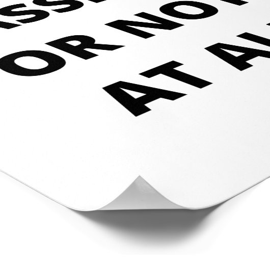 Poster Do it with passion or not at all (Coin)