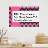 Poster do-it-yourself Créez votre propre bannière de Baby (Cuisine)