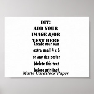 Poster do-it-yourself Créez votre propre papier Cardstock