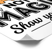 Poster Do Math Not Magic Funny Math Teacher Back To Schoo (Coin)