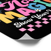 Poster Do Math Not Magic Funny Math Teachers Student Back (Coin)