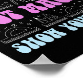 Poster Do Math Not Magic Show Your Work Funny Math Back T (Coin)