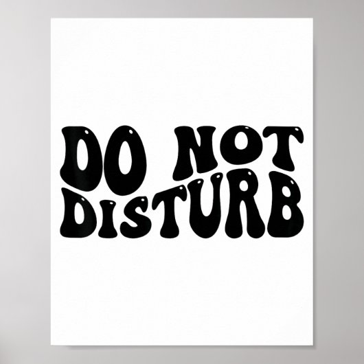 Poster Do Not Disturb  (Devant)