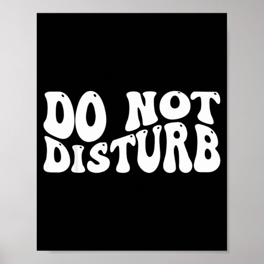 Poster Do Not Disturb  (Devant)