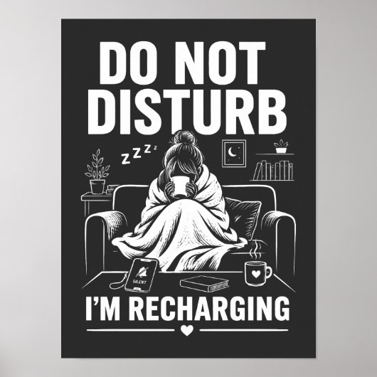 Poster Do Not Disturb Introvert Mode (Devant)