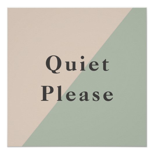 Poster Do Not Disturb Quiet Space Productivity (Devant)