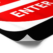 Poster Do Not Enter Street Traffic Sign S  (Coin)