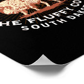 Poster Do Not Pet The Fluffy Cows South Dakota Quote Funn (Coin)