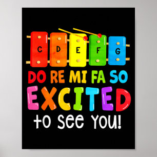 Poster Do Ré Mi Fa Sol Excité