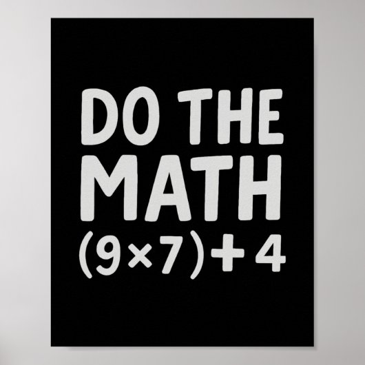 Poster Do The Math 67 Meme  (Devant)
