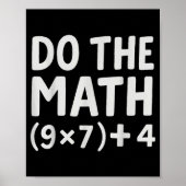 Poster Do The Math 67 Meme  (Devant)