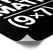 Poster Do The Math 67 Meme Funny Sarcastic Humor  (Coin)