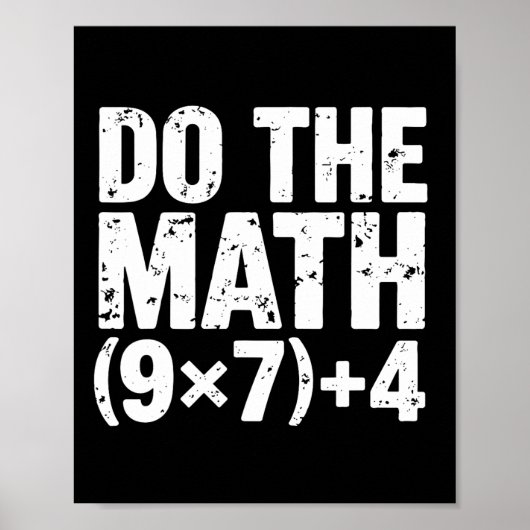 Poster Do The Math 67 Meme Funny Six Seven Teacher  (Devant)