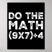 Poster Do The Math 67 Meme Funny Six Seven Teacher Studen (Devant)