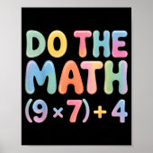 Poster Do The Math 67 Six Seven 6 7  (Devant)