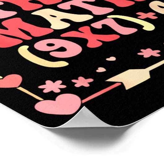 Poster Do The Math Equation Valentine's Day Math Teacher  (Coin)