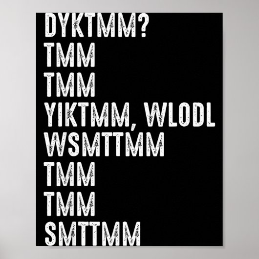 Poster Do You Know The Muffin Man Dyktmm Funny Quote  (Devant)
