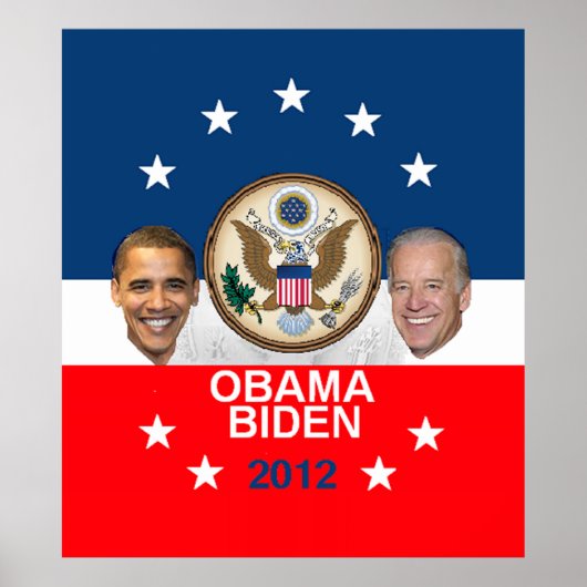 Poster d'Obama 2012 à Biden (Devant)