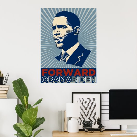 Poster d'Obama Biden Forward (Bureau à domicile)