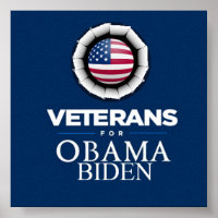 Poster d'Obama Biden VETERANS