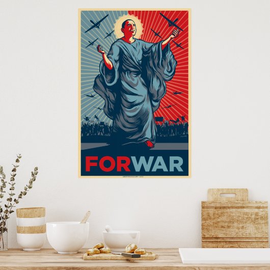 Poster d'Obama FORWAR (Cuisine)